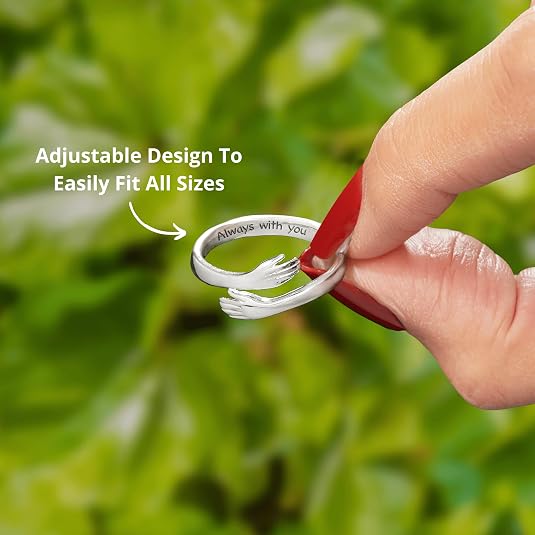 Adjustable Dad & Daughter Hug Ring