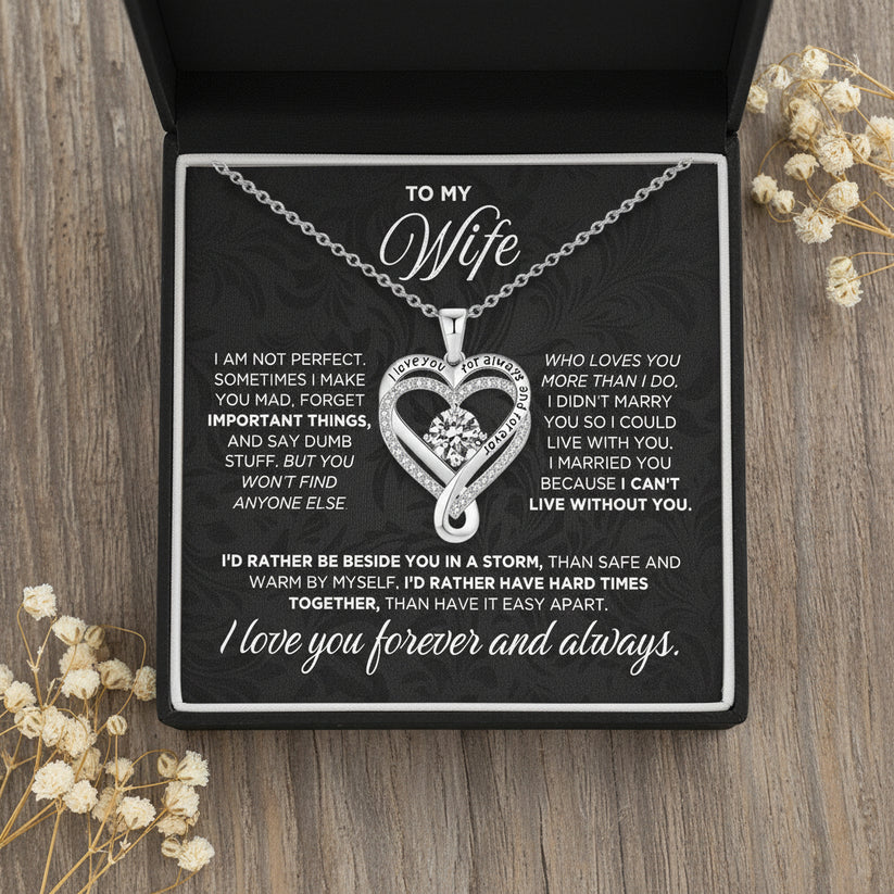 To My Wife - Love You Forever & Always Necklace