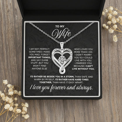 To My Wife - Love You Forever & Always Necklace