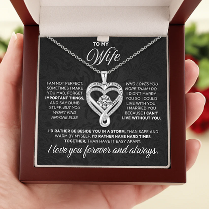 To My Wife - Love You Forever & Always Necklace