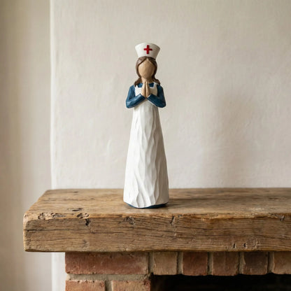 Hand-Painted Resin Angel Nurse Statue