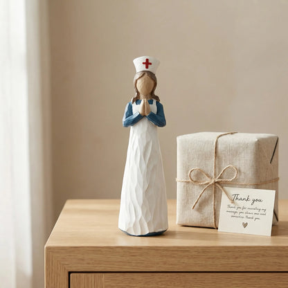 Hand-Painted Resin Angel Nurse Statue