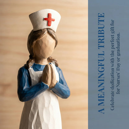 Hand-Painted Resin Angel Nurse Statue