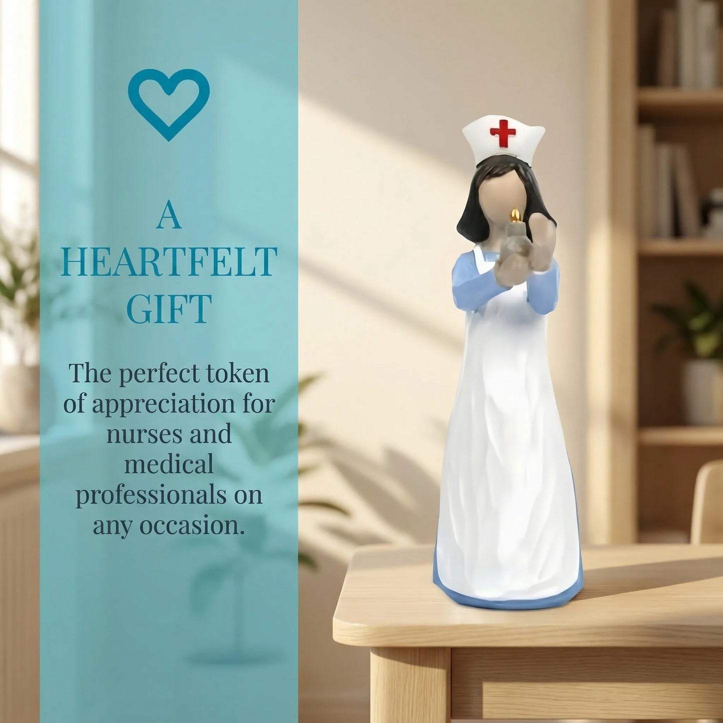 Hand-Painted Resin Angel Nurse Statue