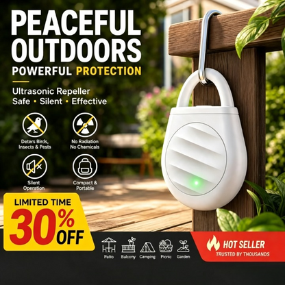 Portable Ultrasonic Bird Repellent Keychain