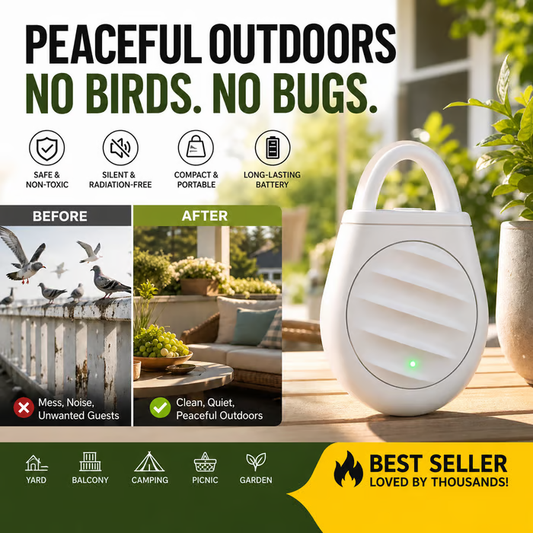 Portable Ultrasonic Bird Repellent Keychain