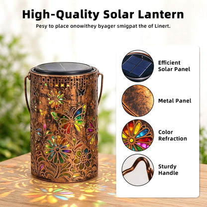Butterfly Solar Lanterns Waterproof Hanging Lights