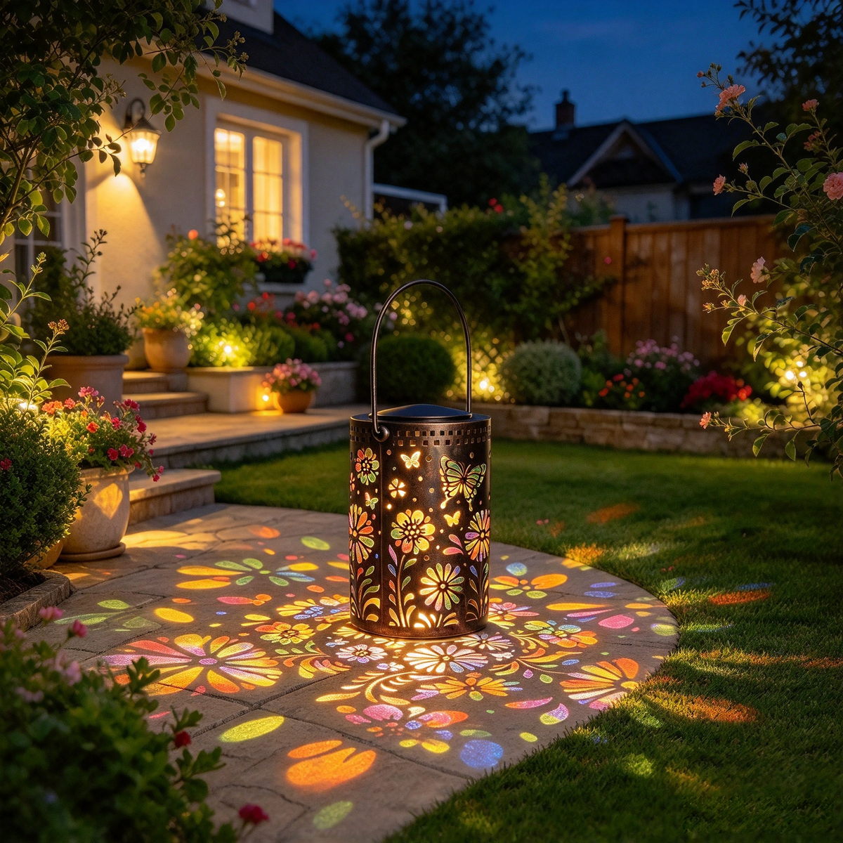 Butterfly Solar Lanterns Waterproof Hanging Lights