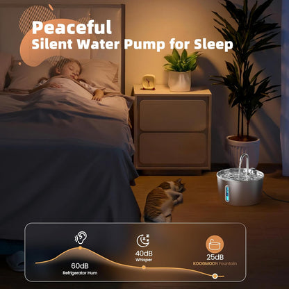 Cat Water Fountain Stainless