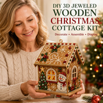 3D Christmas Wooden House Diamond Art Kit