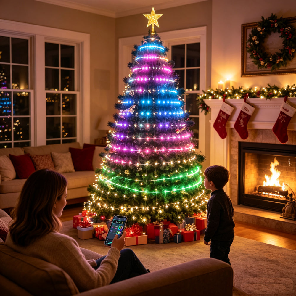 SurpLife™Smart Animated Christmas Tree Lights | Built-in Timer For Auto On/Off