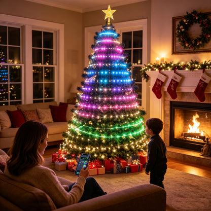 SurpLife™Smart Animated Christmas Tree Lights | Built-in Timer For Auto On/Off