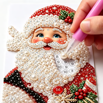 3D Christmas Wooden House Diamond Art Kit