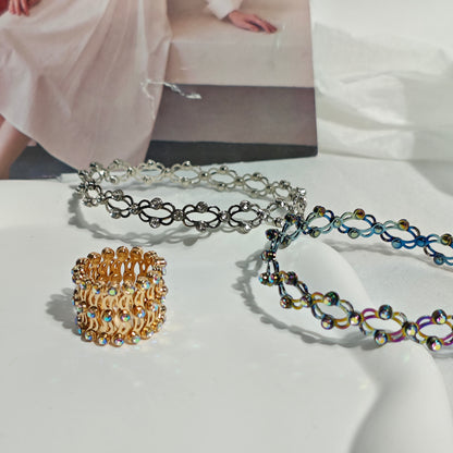 Convertible Bangle Ring with Sparkling CZ