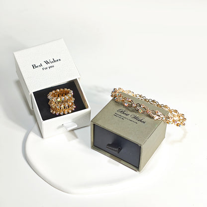 Convertible Bangle Ring with Sparkling CZ