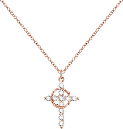 Crown Cross Necklace