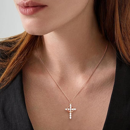 Crown Cross Necklace