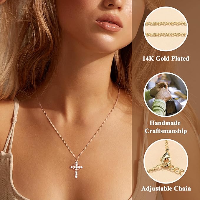 Crown Cross Necklace