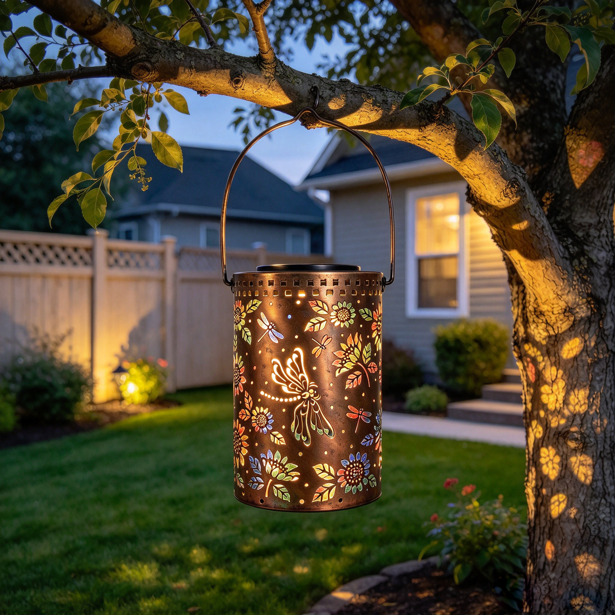 Hanging Dragonfly Solar Garden Light