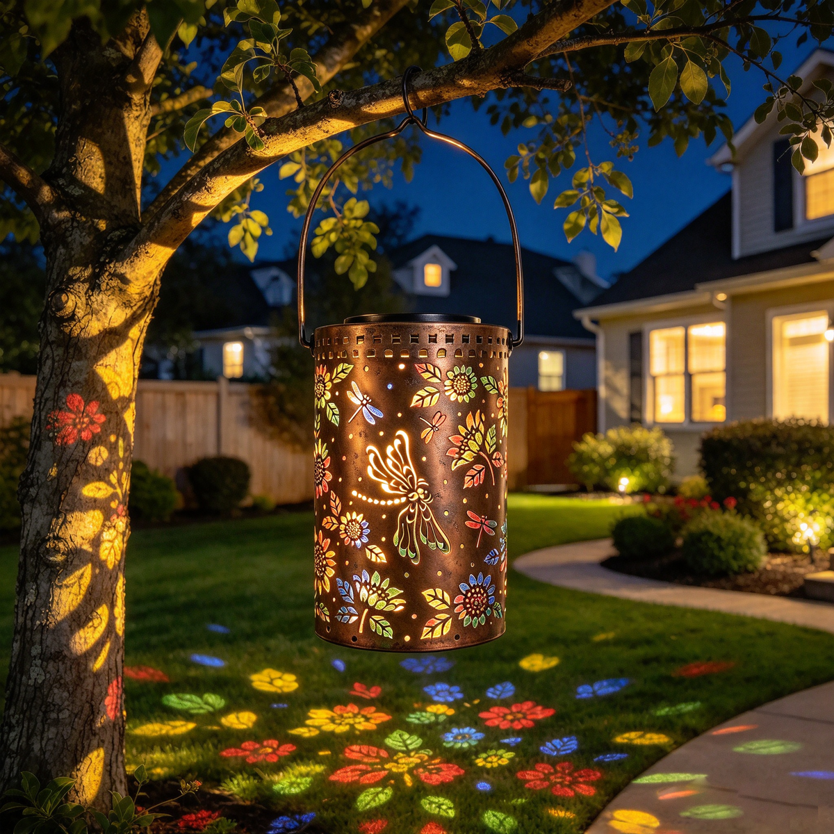 Hanging Dragonfly Solar Garden Light