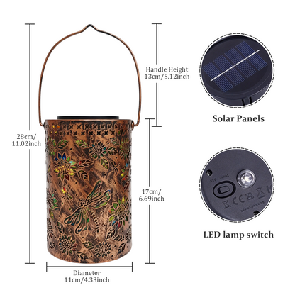 Hanging Dragonfly Solar Garden Light
