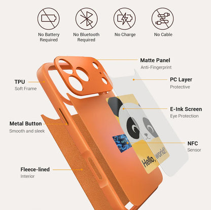 Personalized E-ink Phone 17 Case (Square)