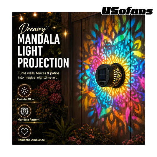Solar Mandala Wall Light Projector