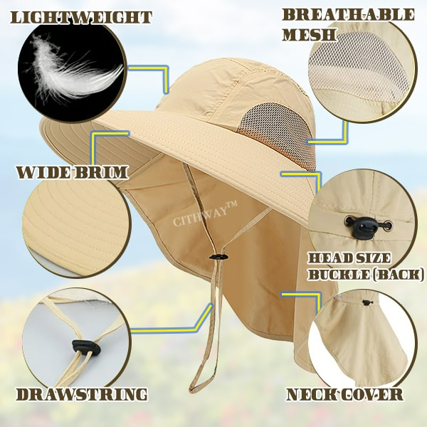 All-Round Sun Protective Outdoor Fisherman Hat