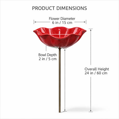 Handmade Metal Flower Garden Stake