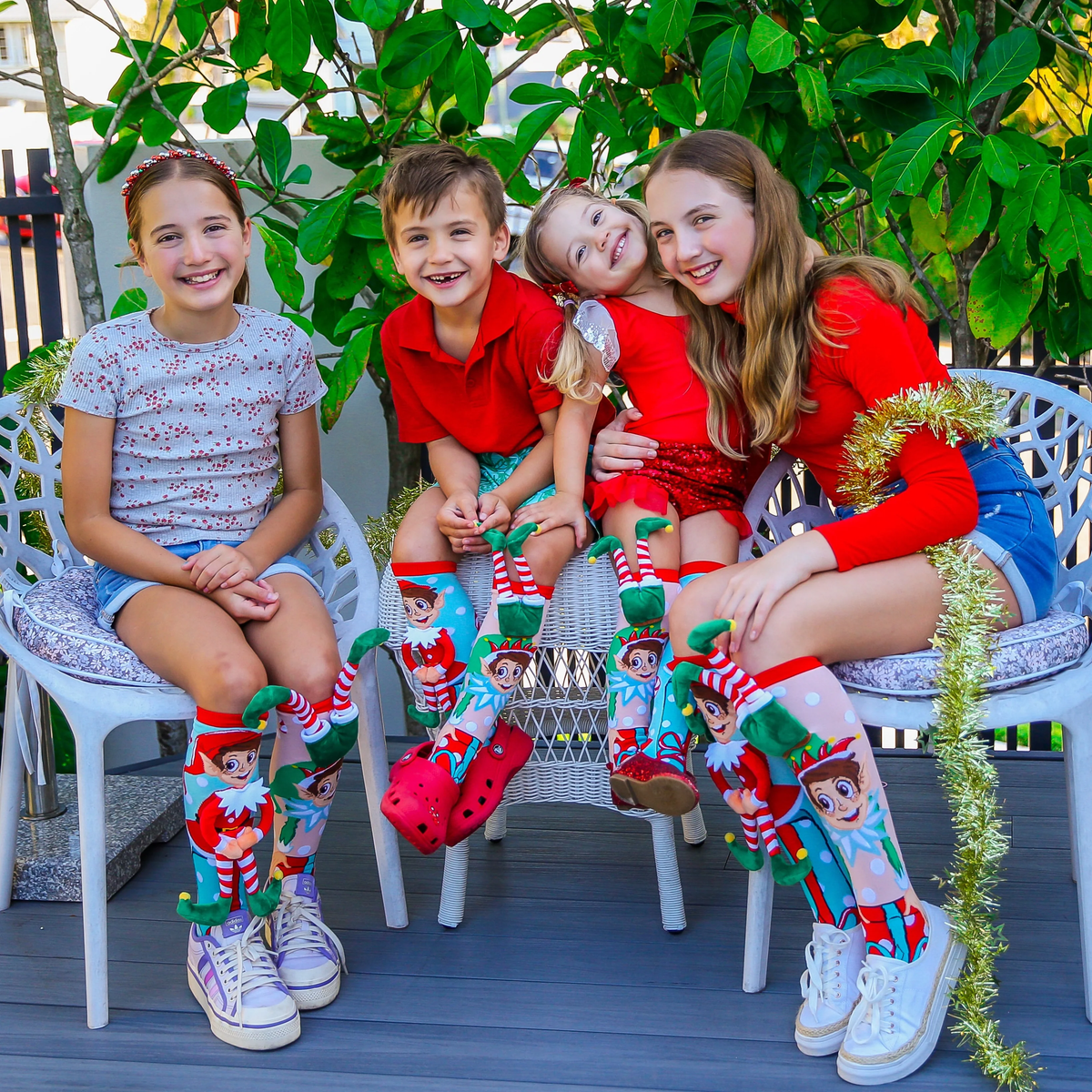 3D Christmas Elf Socks – Fun Plush Character Socks