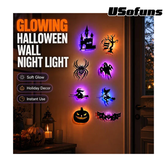Halloween LED Silhouette Wall Light Stickers