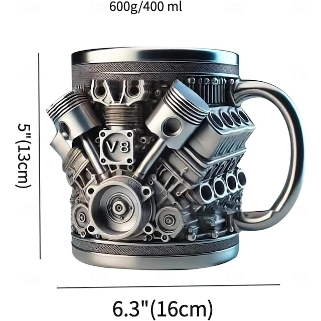 Handmade Engine-Inspired Cocktail Mug