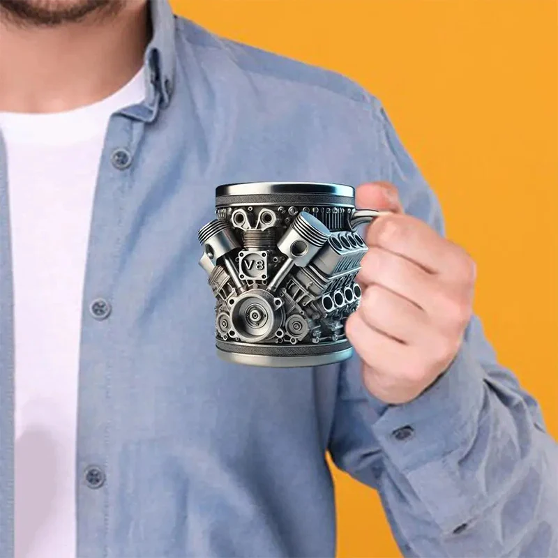 Handmade Engine-Inspired Cocktail Mug