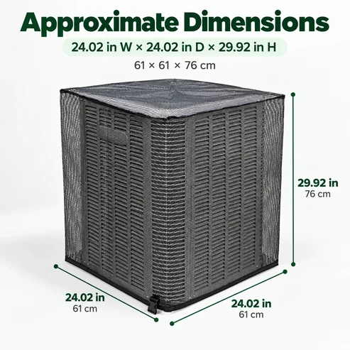 Heavy-Duty Mesh AC Cover – All-Season Outdoor Protection