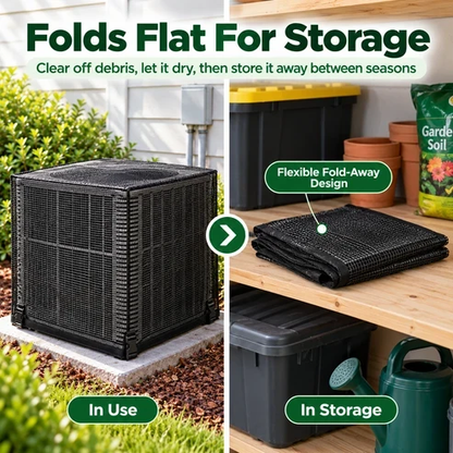 Heavy-Duty Mesh AC Cover – All-Season Outdoor Protection