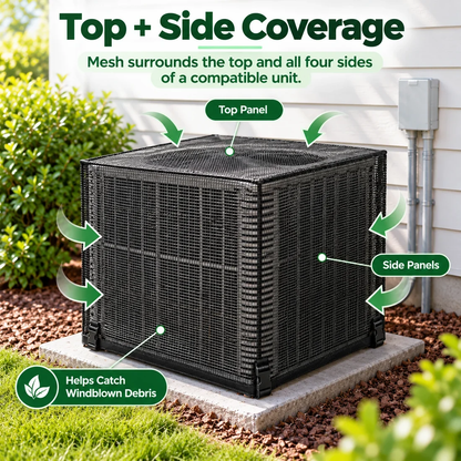 Heavy-Duty Mesh AC Cover – All-Season Outdoor Protection