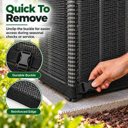 Heavy-Duty Mesh AC Cover – All-Season Outdoor Protection
