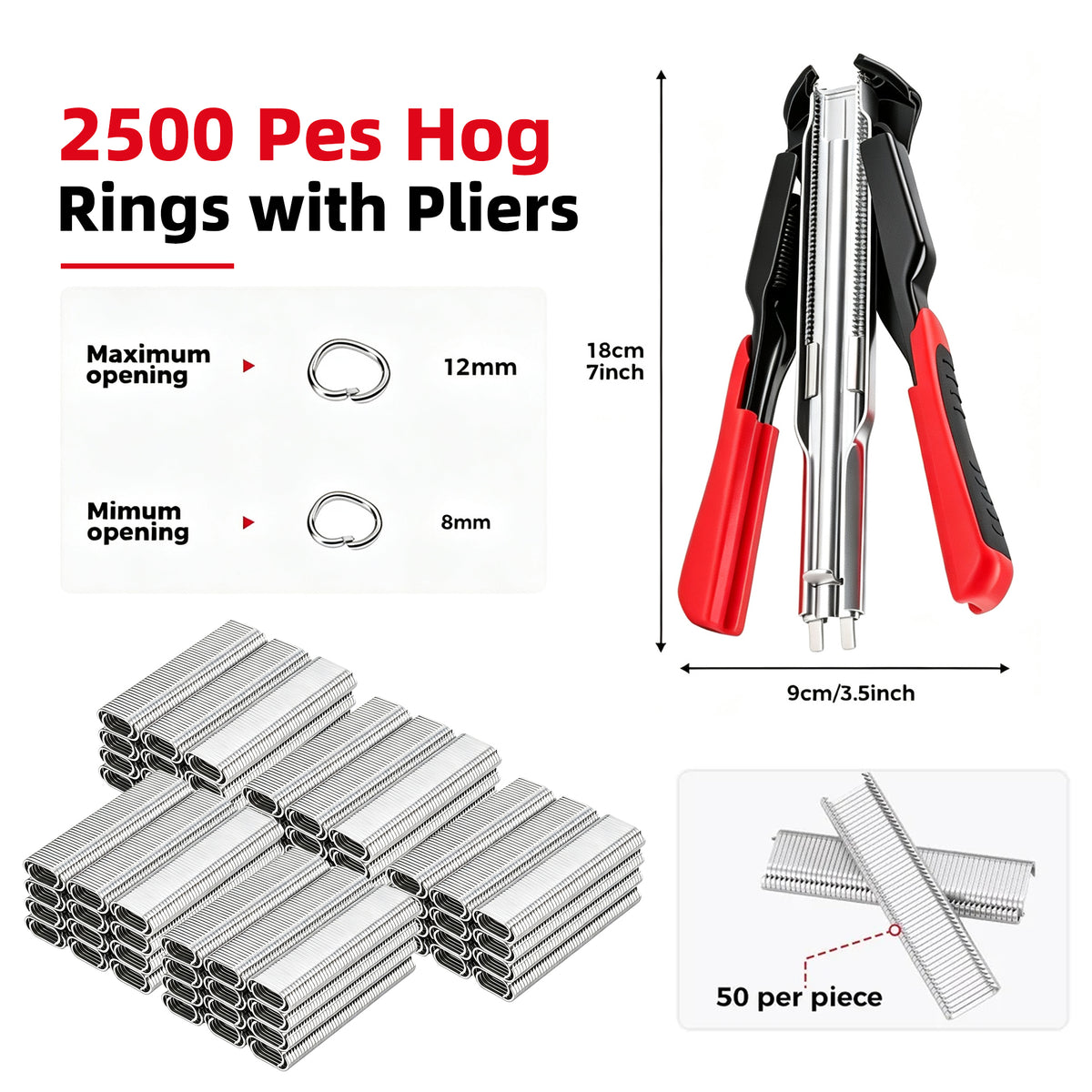 Hog Ring Pliers Kit