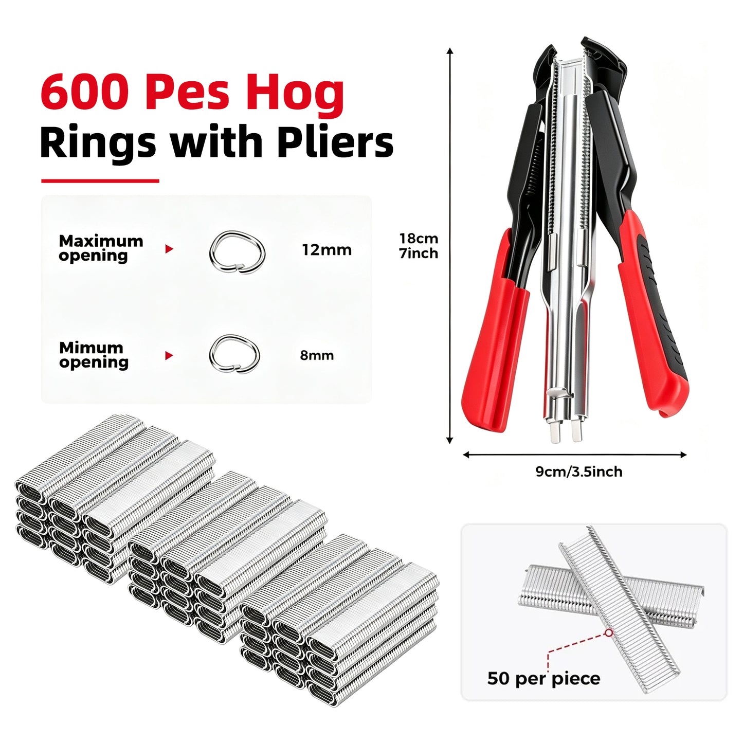 Hog Ring Pliers Kit