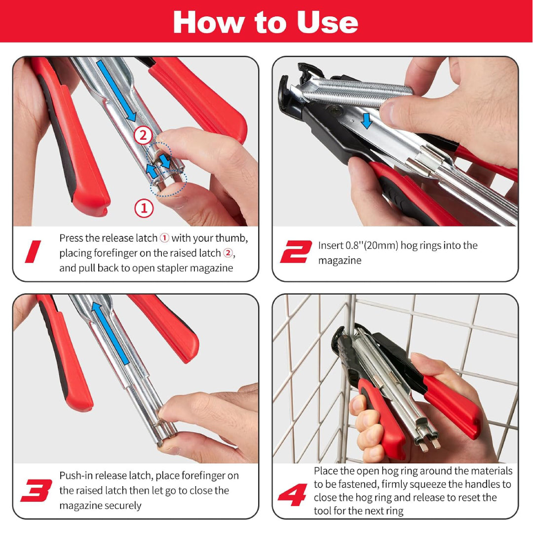 Hog Ring Pliers Kit
