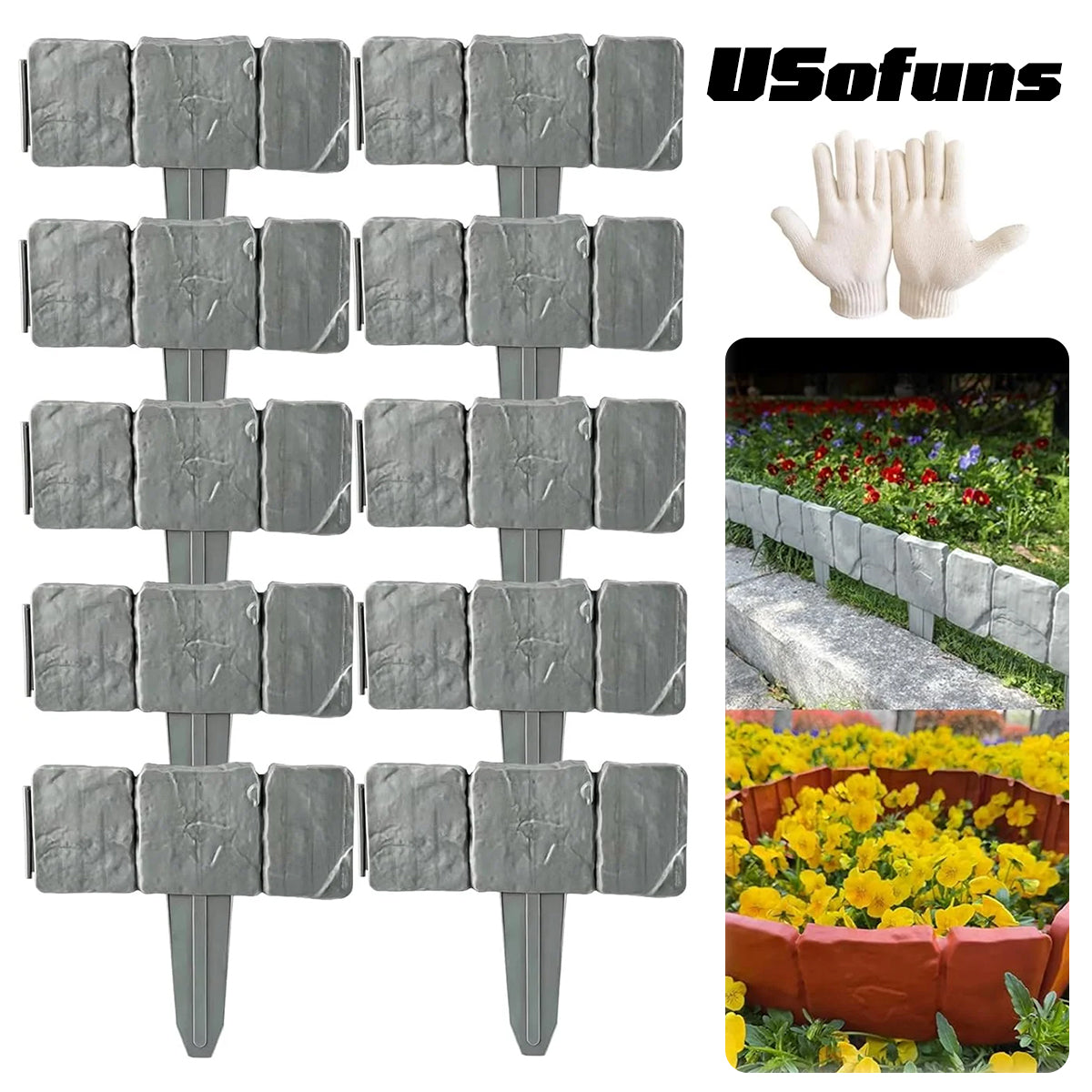 Imitation Stone Garden Fence