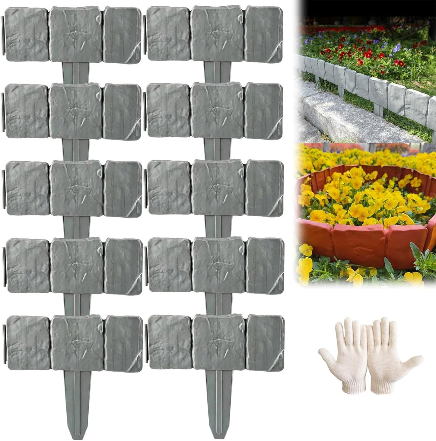 Imitation Stone Garden Fence