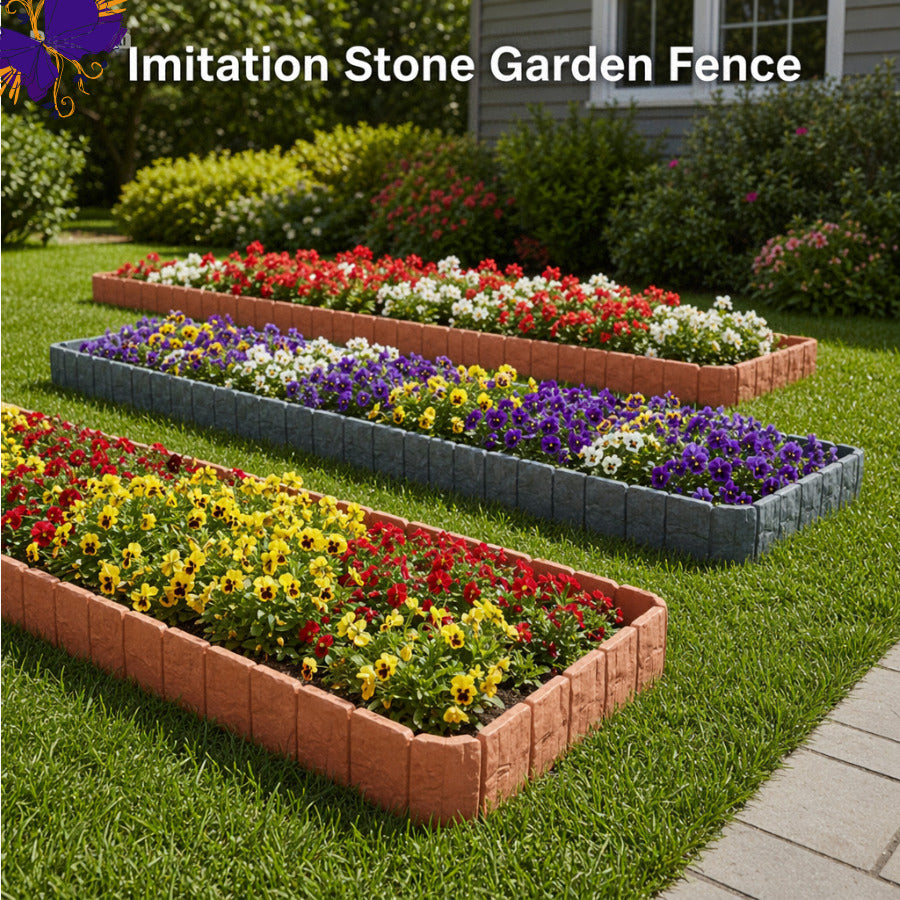 Imitation Stone Garden Fence