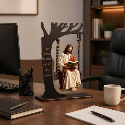 Jesus Swing Ornament –Faith-Inspired Home Decor