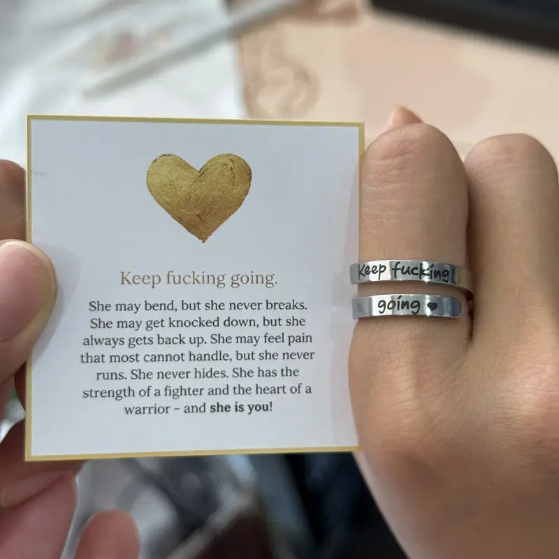 Adjustable Dad & Daughter Hug Ring