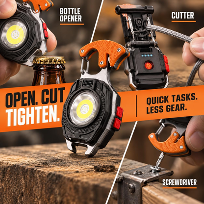 8-in-1 Multifunctional Keychain Flashlight