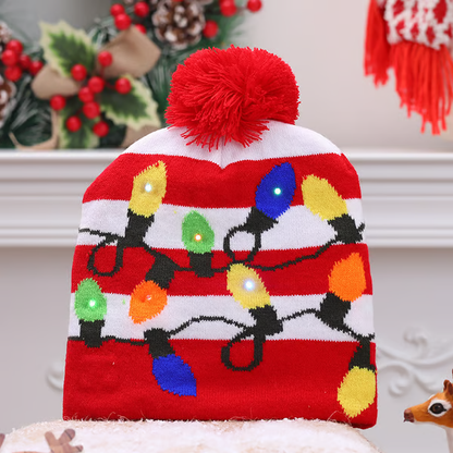 Christmas LED Light Knitted Beanies