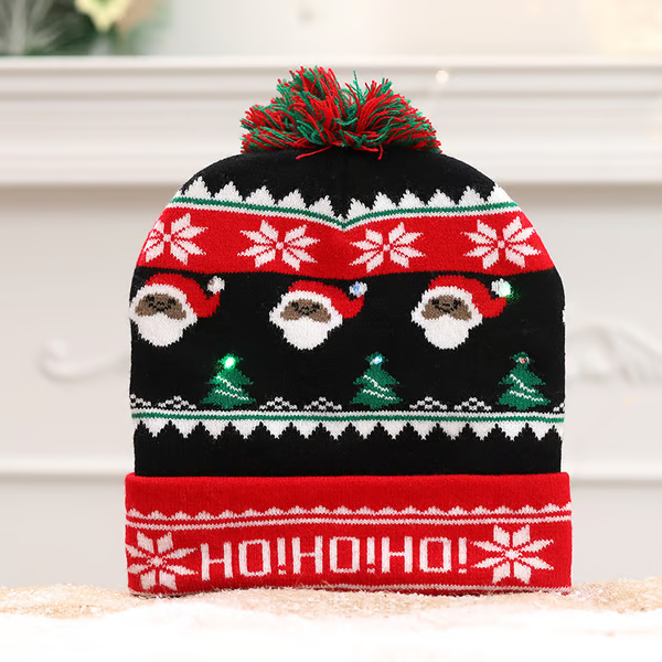 Christmas LED Light Knitted Beanies
