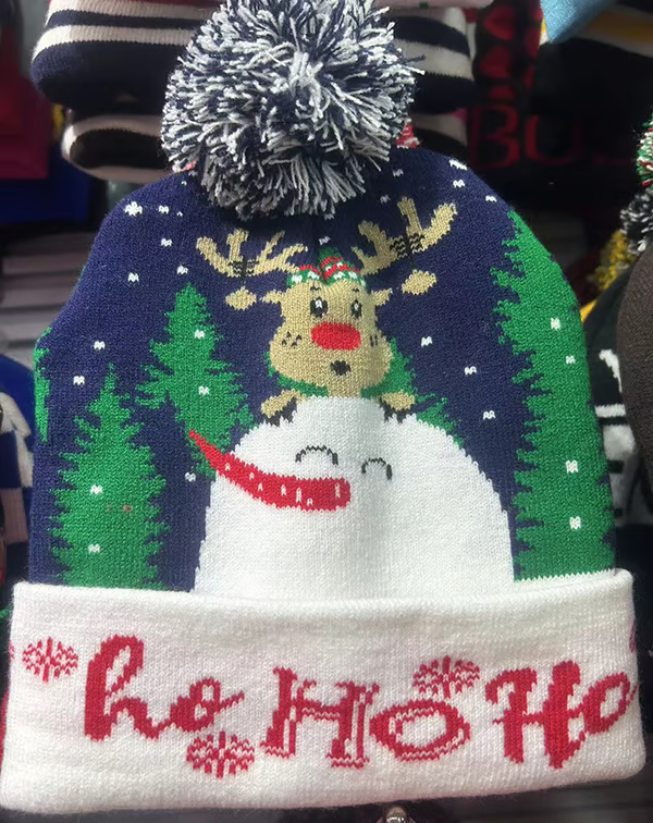 Christmas LED Light Knitted Beanies