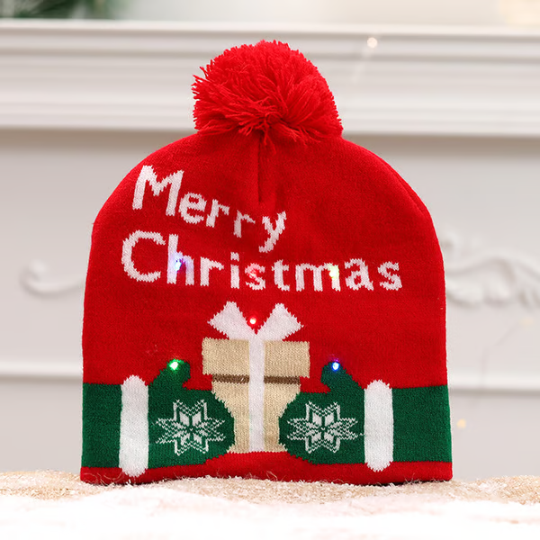 Christmas LED Light Knitted Beanies